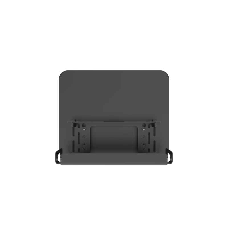 Dezctop Revon系列屏風結合理線槽 - 正面黑色