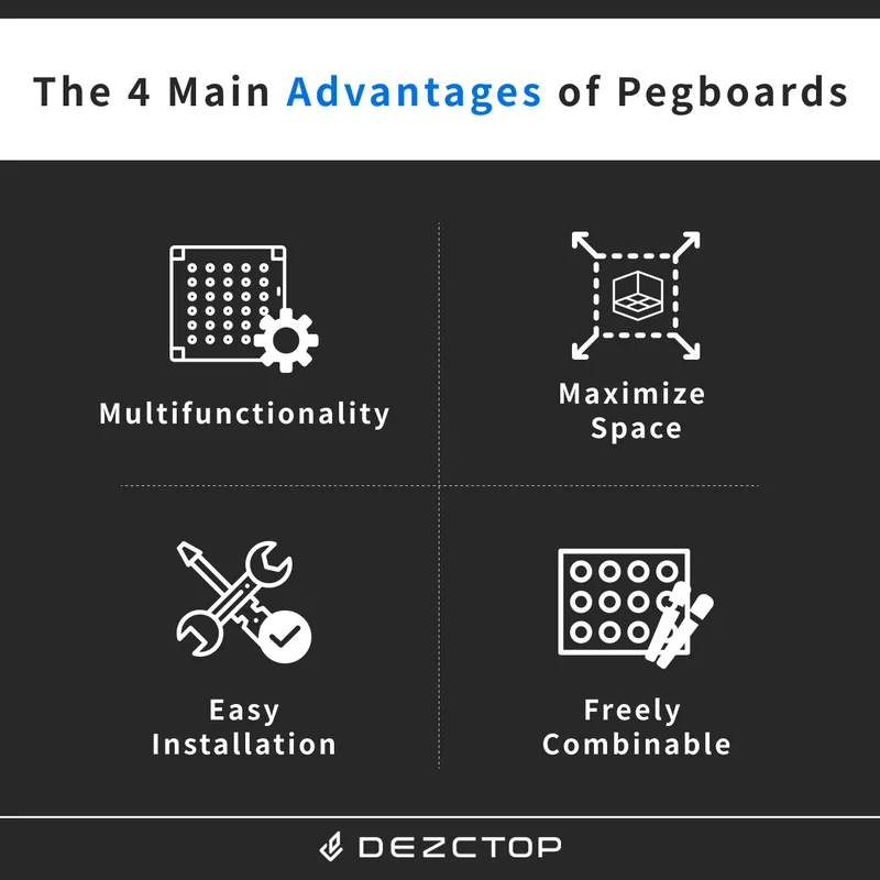 The 4 main advantages of pegboards