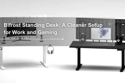 Bifrost Standing Desk: A Cleaner Setup for Work and Gaming Bifrost Standing Desk: A Cleaner Setup for Work and Gaming