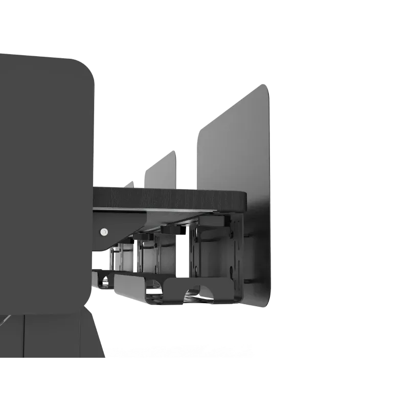 Dezctop Black Cable management tray with desk divider