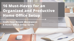  A functional home office setup with a sleek desk, supportive chair, computer, and ambient lighting to enhance productivity and comfort.