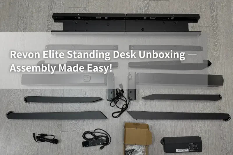 revon elite standing desk unboxing cover