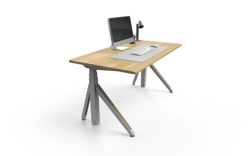 The leg structure of the Revon electric standing desk enhances lateral support, providing a more stable user experience.