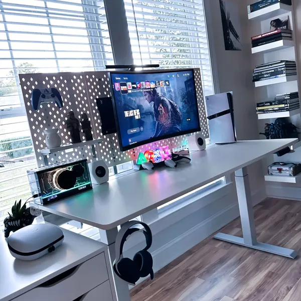 Desk‑Mounted Pegboard for Bifrost Series | Clamp‑On Panel | D