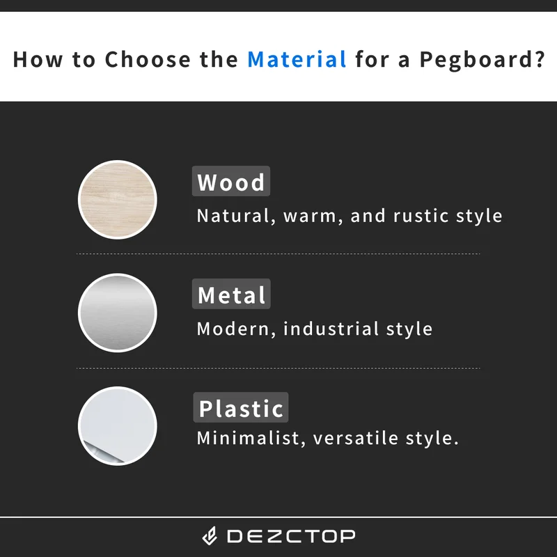 How to choose the material for a pegboard?