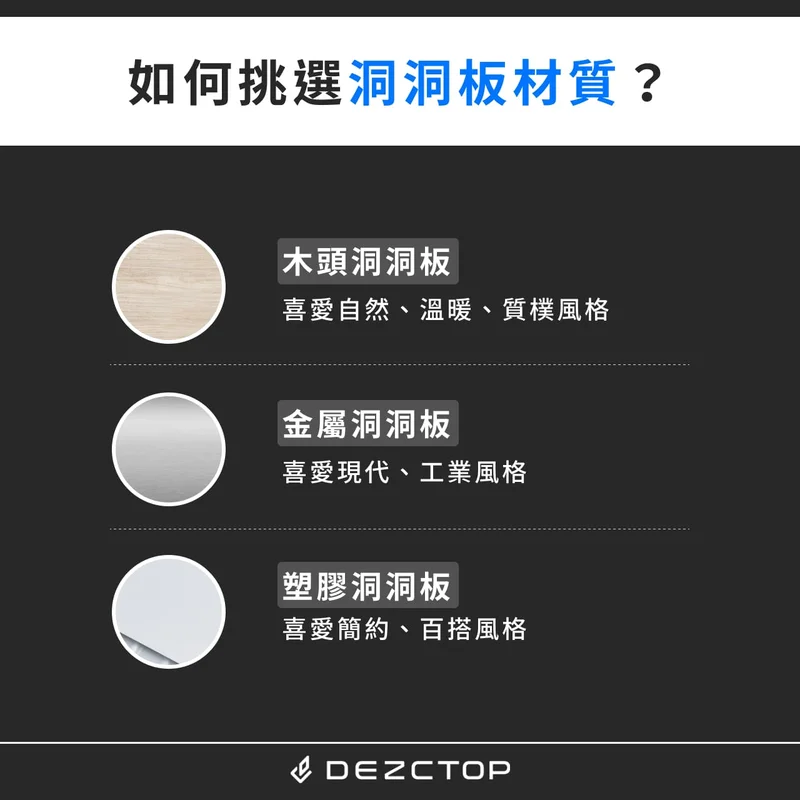 如何挑選洞洞板材質？