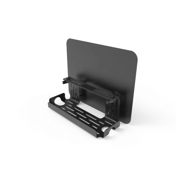 Dezctop Black Cable management tray with desk divider